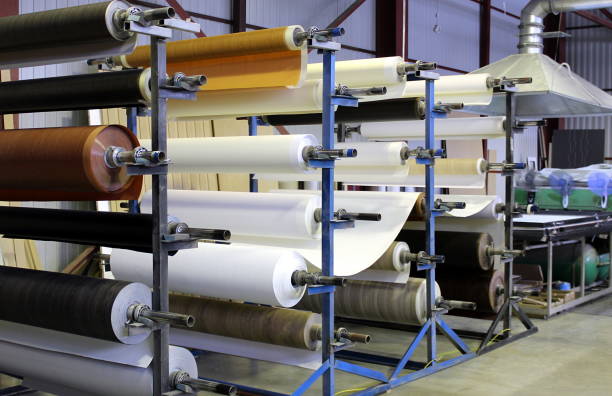istock rolls for pasting surfaces for furniture. 1372578097