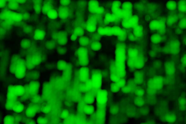 Blurred texture, shiny circles, soft colors, green color.
