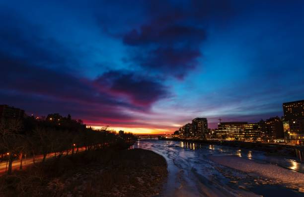 istock Sunrise Glowing Over The Calgary River 1372580903