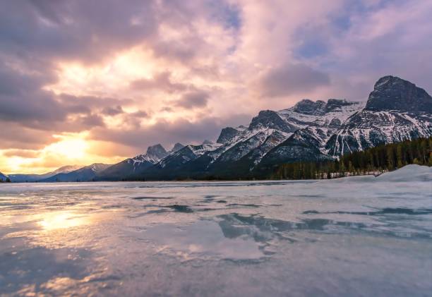 istock Sunrise Clouds Over Canmore Mountains 1372581512