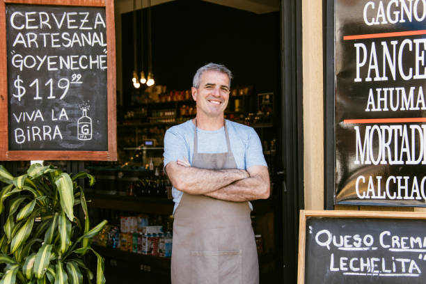 istock Delicatessen store owner portrait 1372582312