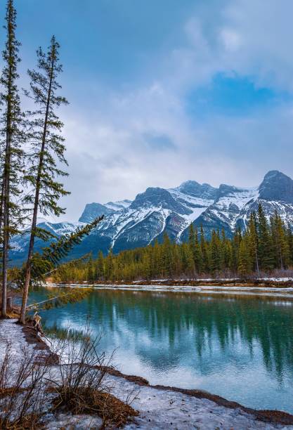istock Winter Landscape By The Canmore River Valley 1372582359