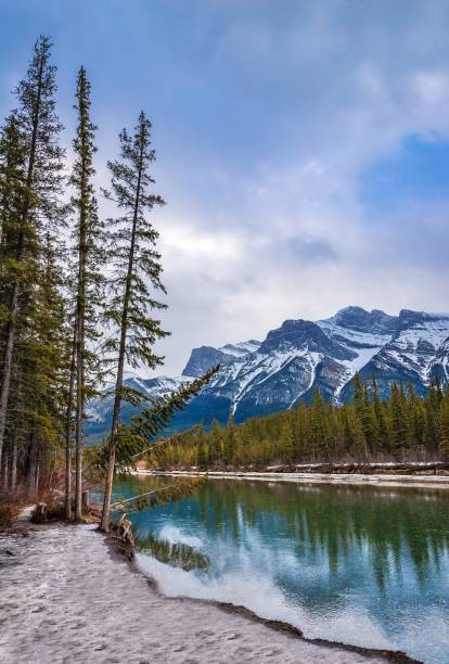 istock Winter Scenery By The Canmore River Valley 1372582368