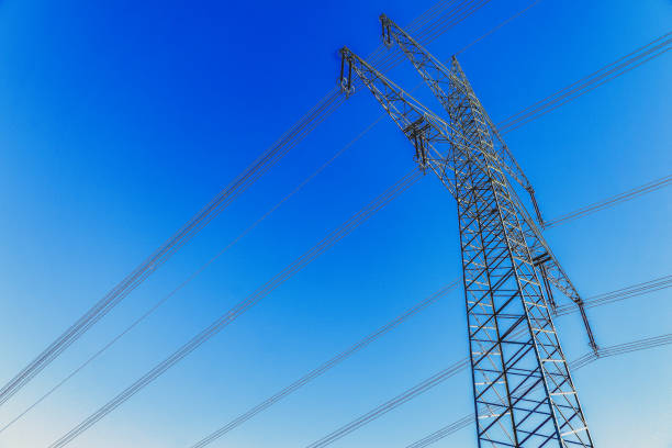 istock A power pole with a beautiful sky. 1372582660
