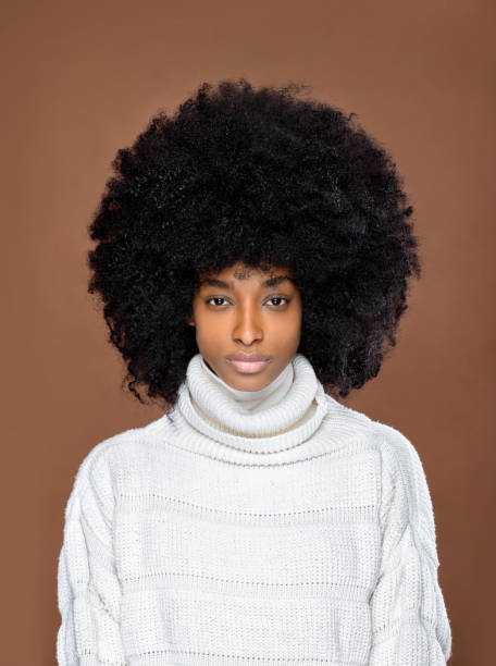 istock Serious young Black model posing for a beauty portrait 1372583836