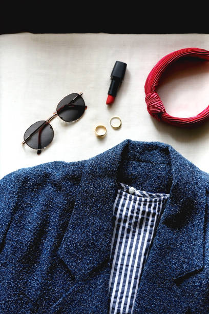istock Blue Jacket, Shirt and Various Accessories 1372592101