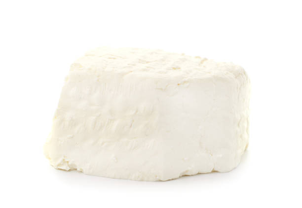 istock Heap of white cottage cheese. 1372592238