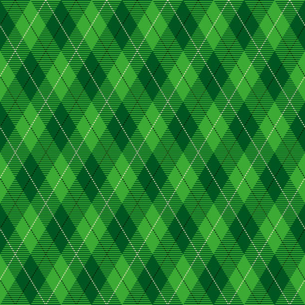 ilustrações de stock, clip art, desenhos animados e ícones de st. patrick's day seamless vector pattern. - textile backgrounds irish culture decoration