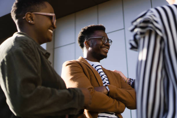istock Casual Business Meeting Outside 1372599313