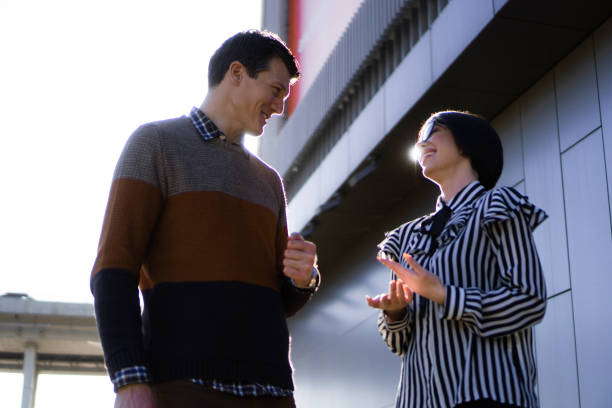 istock Casual Business People Outside 1372599412