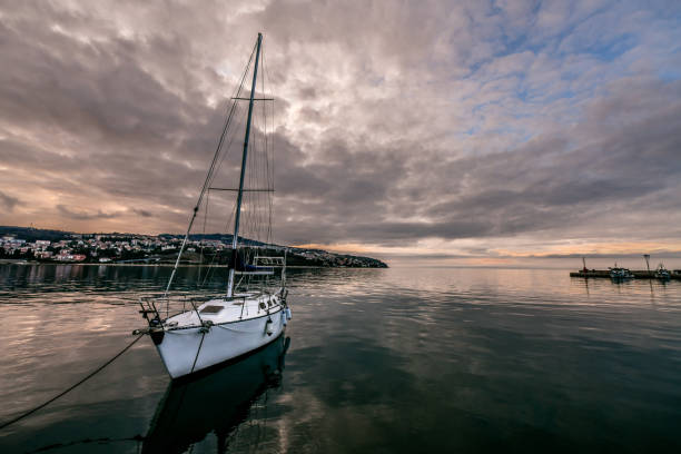 Lonesome Yacht In Koper, Slovenia