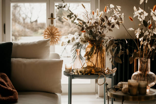 istock Christmas atmosphere in a living room 1372610849