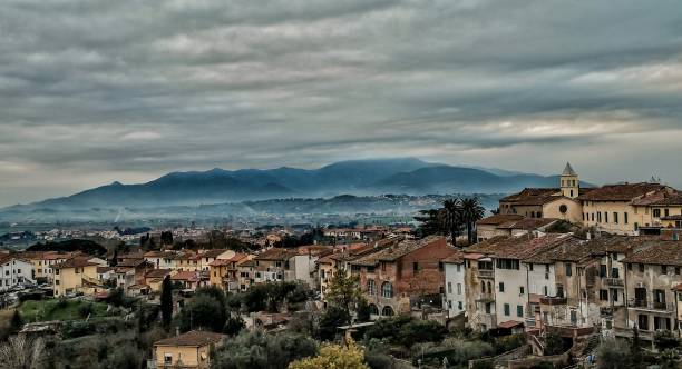 istock Cloudy weather Italy  city 1372616471