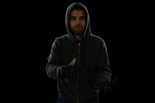 istock Angry thief asking for money 1372620333