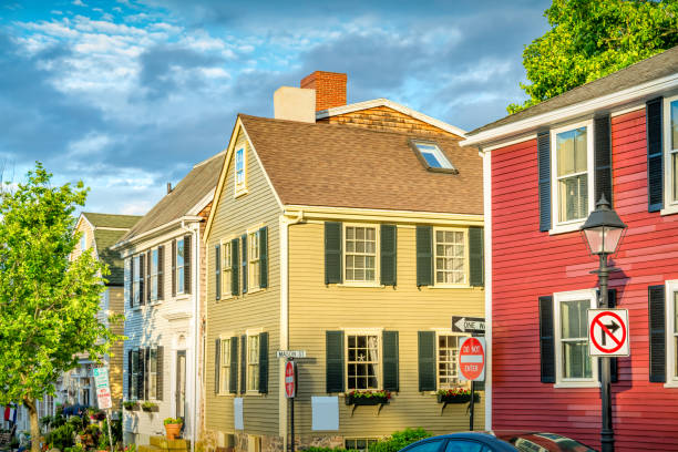 istock Marblehead Massachusetts Colorful Houses 1372621898