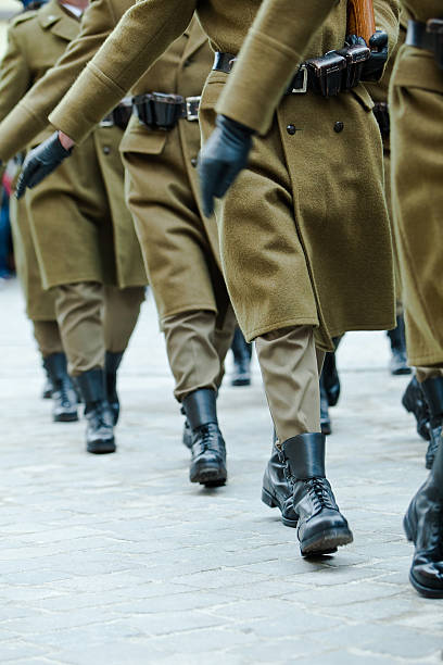 istock Soldiers of the armed forces marching 137263516