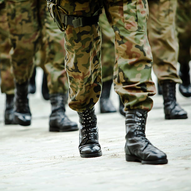 istock Soldiers of the armed forces marching 137263682