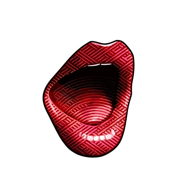 istock Close-up of woman's seductive lips and mouth 1372639190