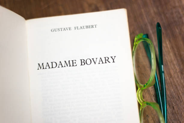 istock Open Book, Title Page: Gustave Flaubert Madame Bovary 1372641569