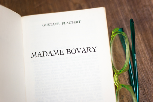 Open Book, Title Page: Gustave Flaubert Madame Bovary