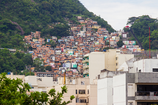 Santa Marta favela in Rio de Janeiro, Brazil.