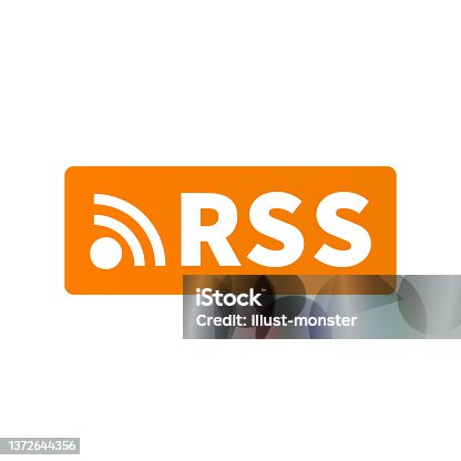 istock RSS icon and RSS logo. Subscribe button. Vectors. 1372644356