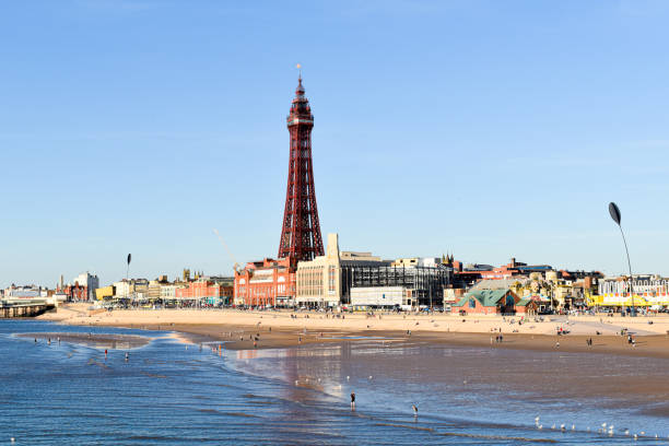 Blackpool Tower & Pleasure Beach Blackpool Tower & Pleasure Beach Blackpool Tower stock pictures, royalty-free photos & images