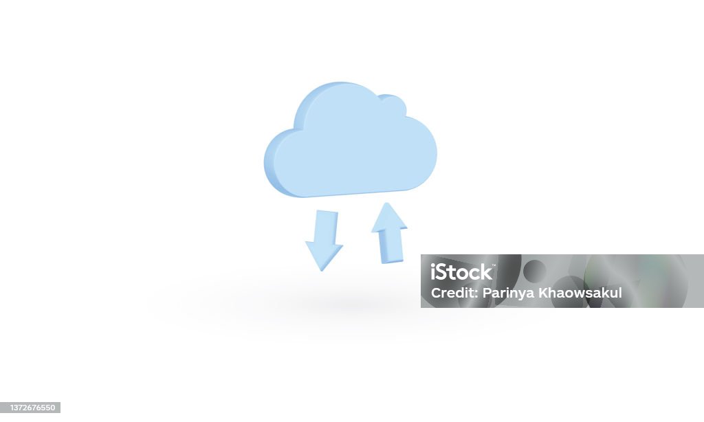 Creative Cloud With Arrow Up And Down Cloud Technology Cloud Computing ...