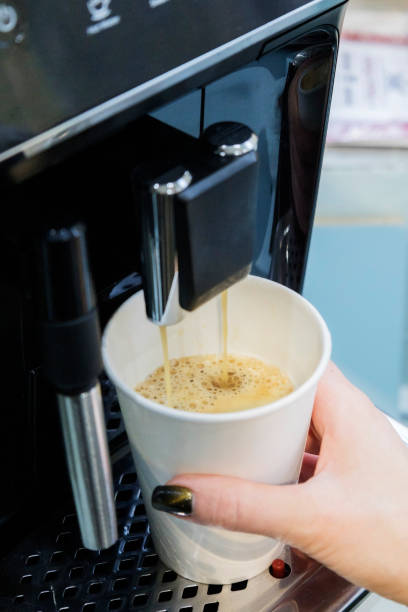 istock A machine for making strong coffee at home. Delicious coffee 1372690805