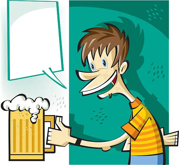 Vector illustration of delicious beer