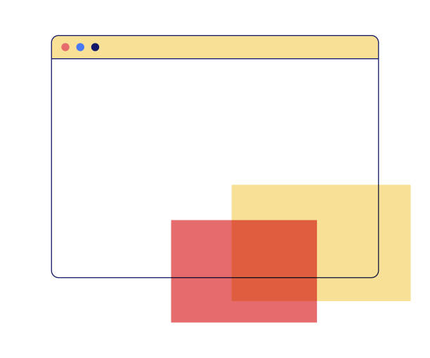 minimalny projekt przeglądarki internetowej - laptop browser isolated web page stock illustrations