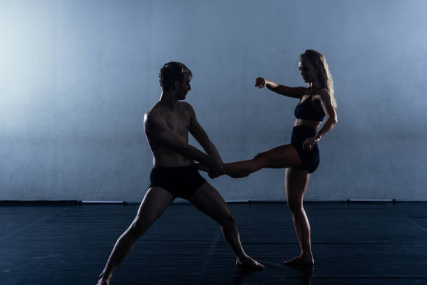 istock Couple of ballet performers 1372714555