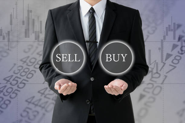 istock Stcok trade iamges, sell or buy 1372714986