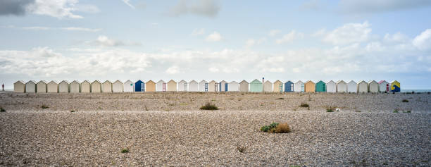istock Beach huts - Baie de Somme - France 1372716808