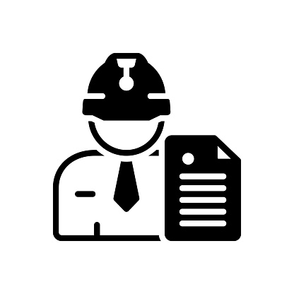 Icon for contractors, occupier, hireling, lessee, worker, engineer, professional, manager