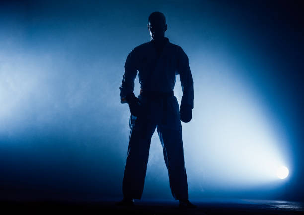 istock Taekwondo action isolated by a young man 1372727120