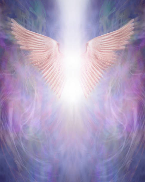istock Blur motion Rising Angel Wings background 1372730387