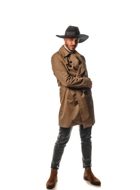 istock Trendy young guy with cowboy hat 1372732865