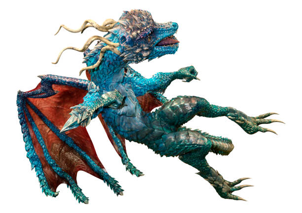 istock 3D Rendering Fairy Tale Dragon on White 1372741384
