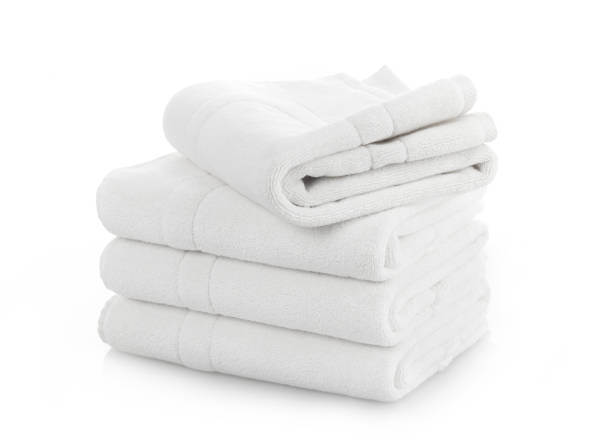 istock Fresh and clean white towels 1372741904