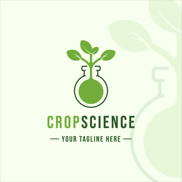 jar plant crop science vintage zarys ilustracji wektorowej szablon ikona projekt graficzny. znak ekologiczny i środowiskowy lub symbol kreatywnej koncepcji rolnictwa - biotechnology research agriculture science stock illustrations