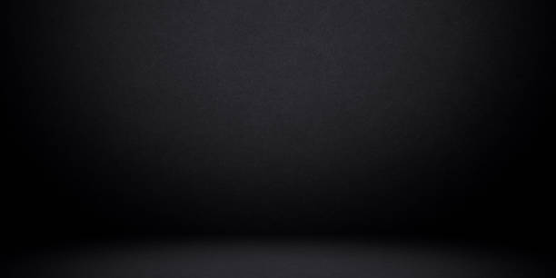 istock Black background with bright spotlight to wall and ground for your product backdrop concept 1372751336
