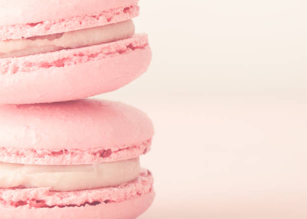 Stack of two macarons.