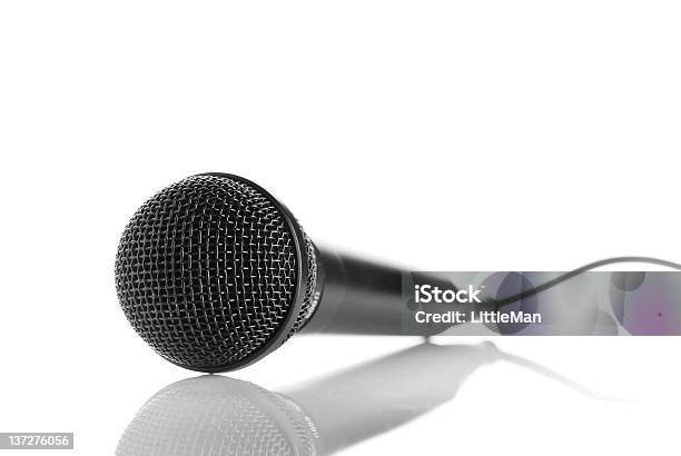 Microphone Stock Photo - Download Image Now - Audio Electronics, Audio Equipment, Black Color