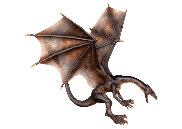 istock 3D Rendering Fairy Tale Dragon on White 1372762692