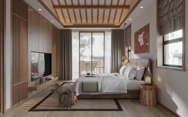 istock 3d render of modern bedroom 1372767814