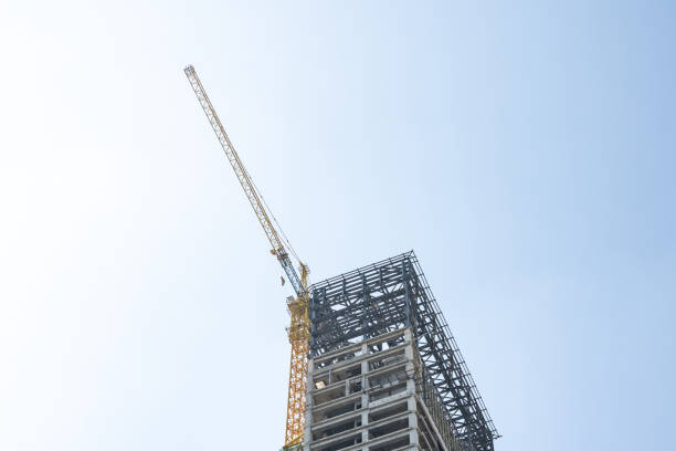 istock Commercial Buildings under construction in modern cities 1372771067