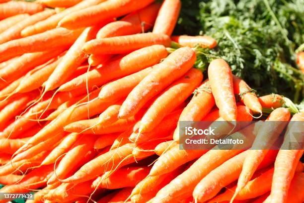 Carrots At A Market Stall Bremen Germany Stock Photo - Download Image Now - Bremen, Color Image, Germany