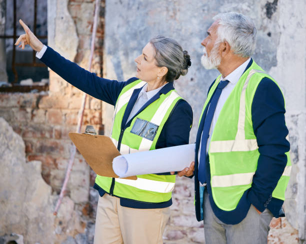 istock Shot of two engineers working on a site 1372774745