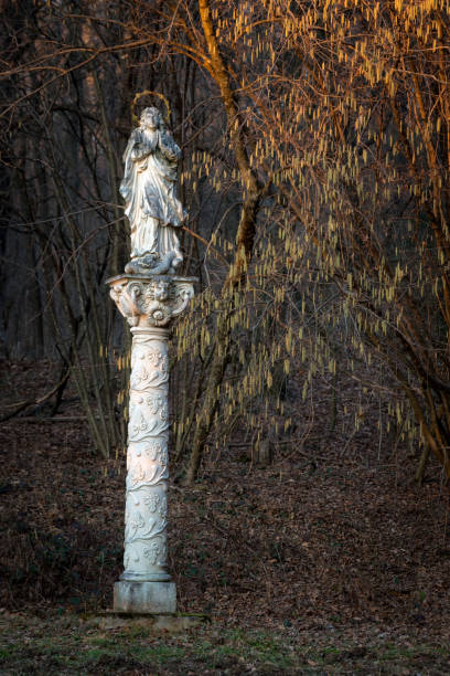 istock Wayside shrine Madonna on a column at Burgenland 1372774836